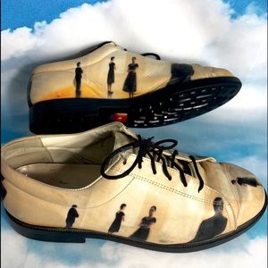 SOLD ‼️ Icon Wearable Art Shoes Leather PhotoPrint